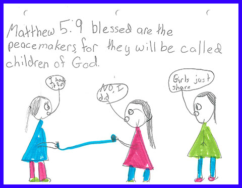 Abby's Beatitudes booklet - Blessed are the peace makers